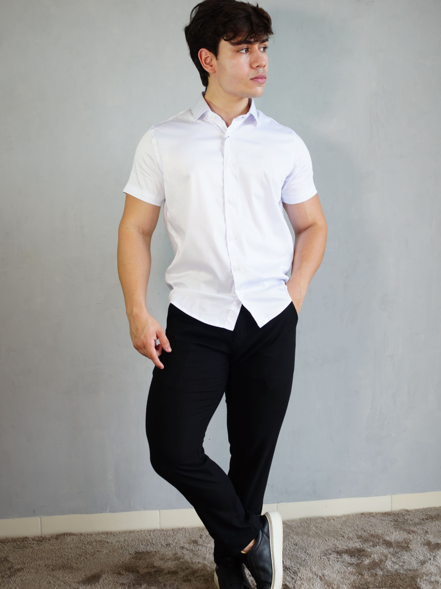 CAMISA MANGA CURTA BRANCO