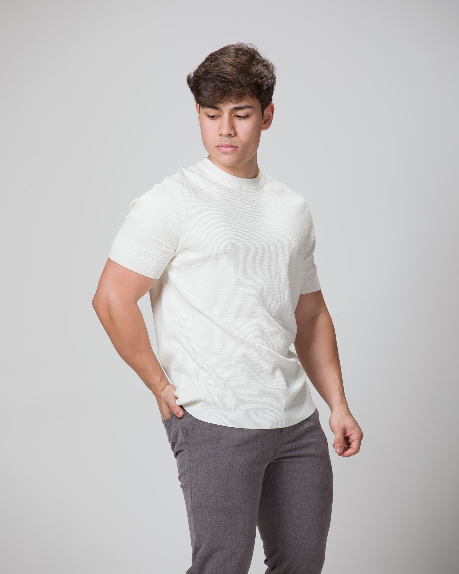 CAMISETA TRICOT BRANCO