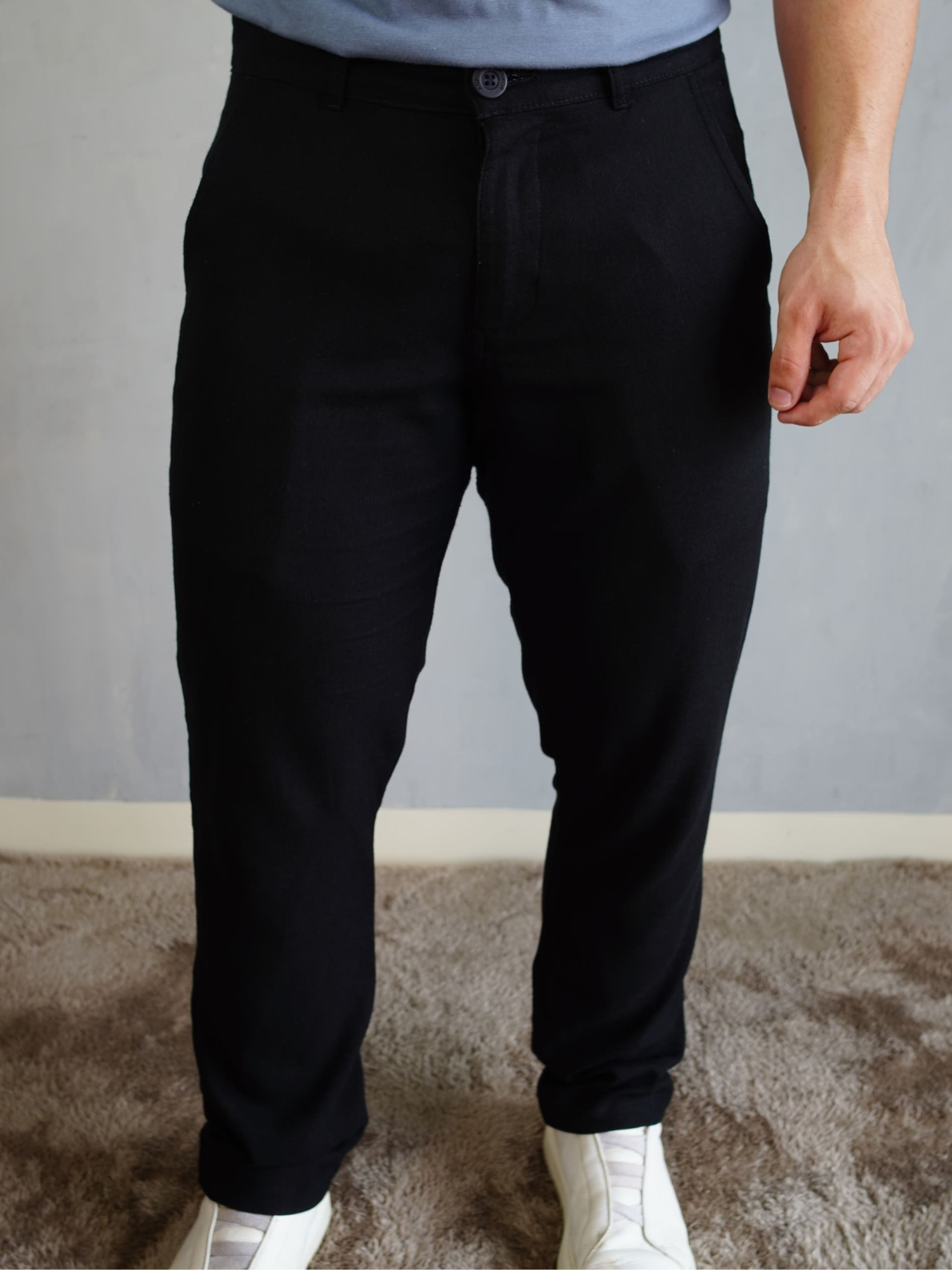 CALÇA ALFAIATARIA LINHO RESORT PRETO