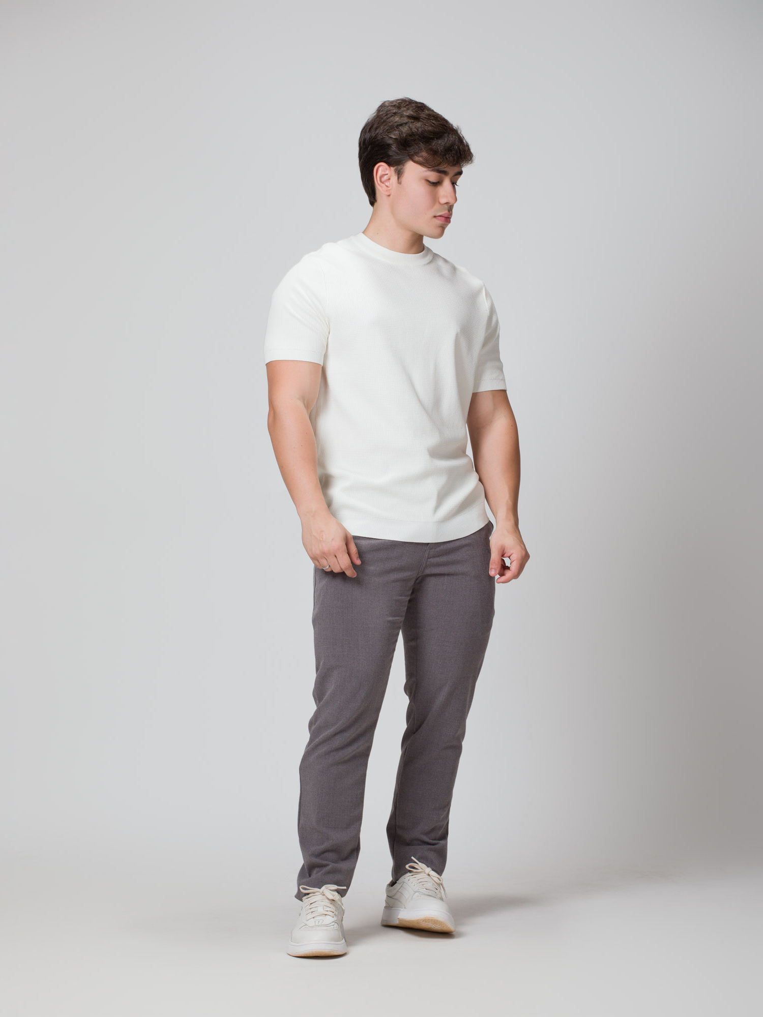 CAMISETA TRICOT BRANCO