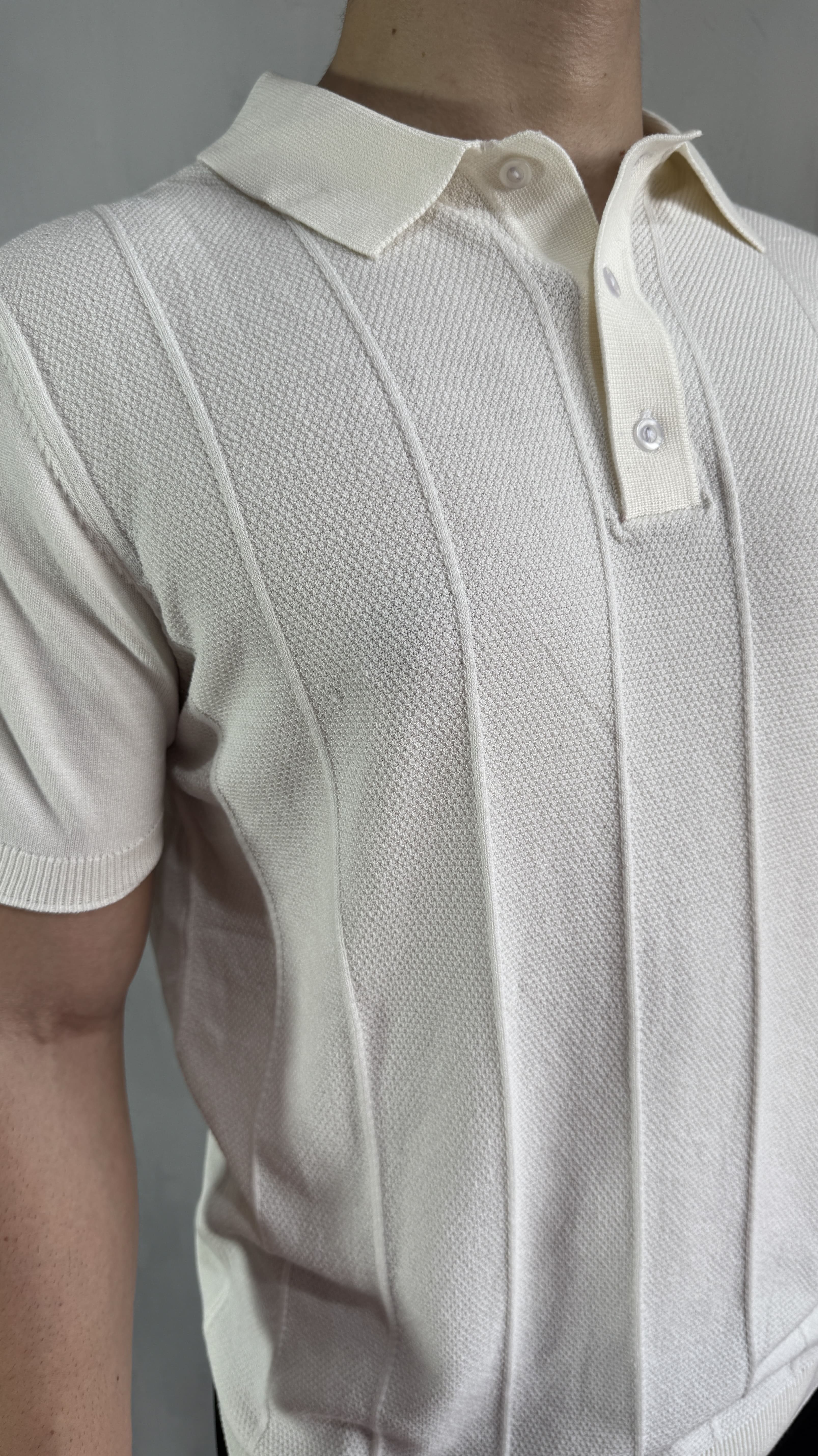 POLO TRICOT MÕNACO OFF WHITE