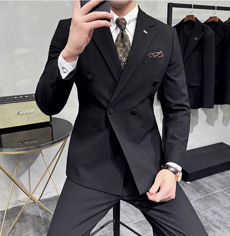 TERNO TRANSPASSADO RISCA DE GIZ PRETO