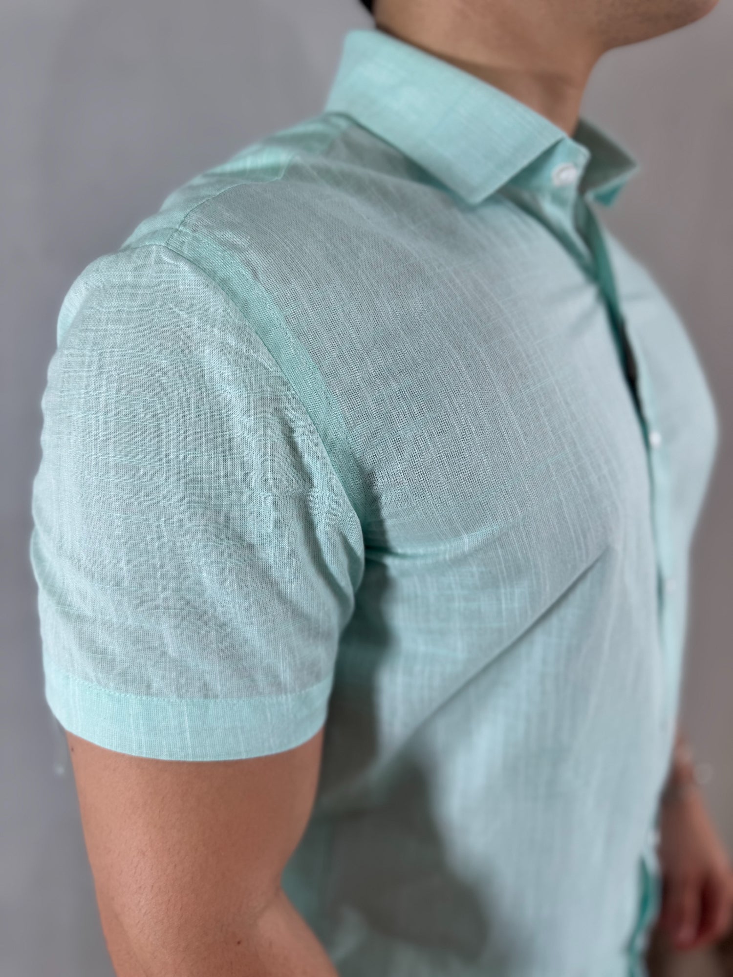 CAMISA FLAMÊ MANGA CURTA VERDE