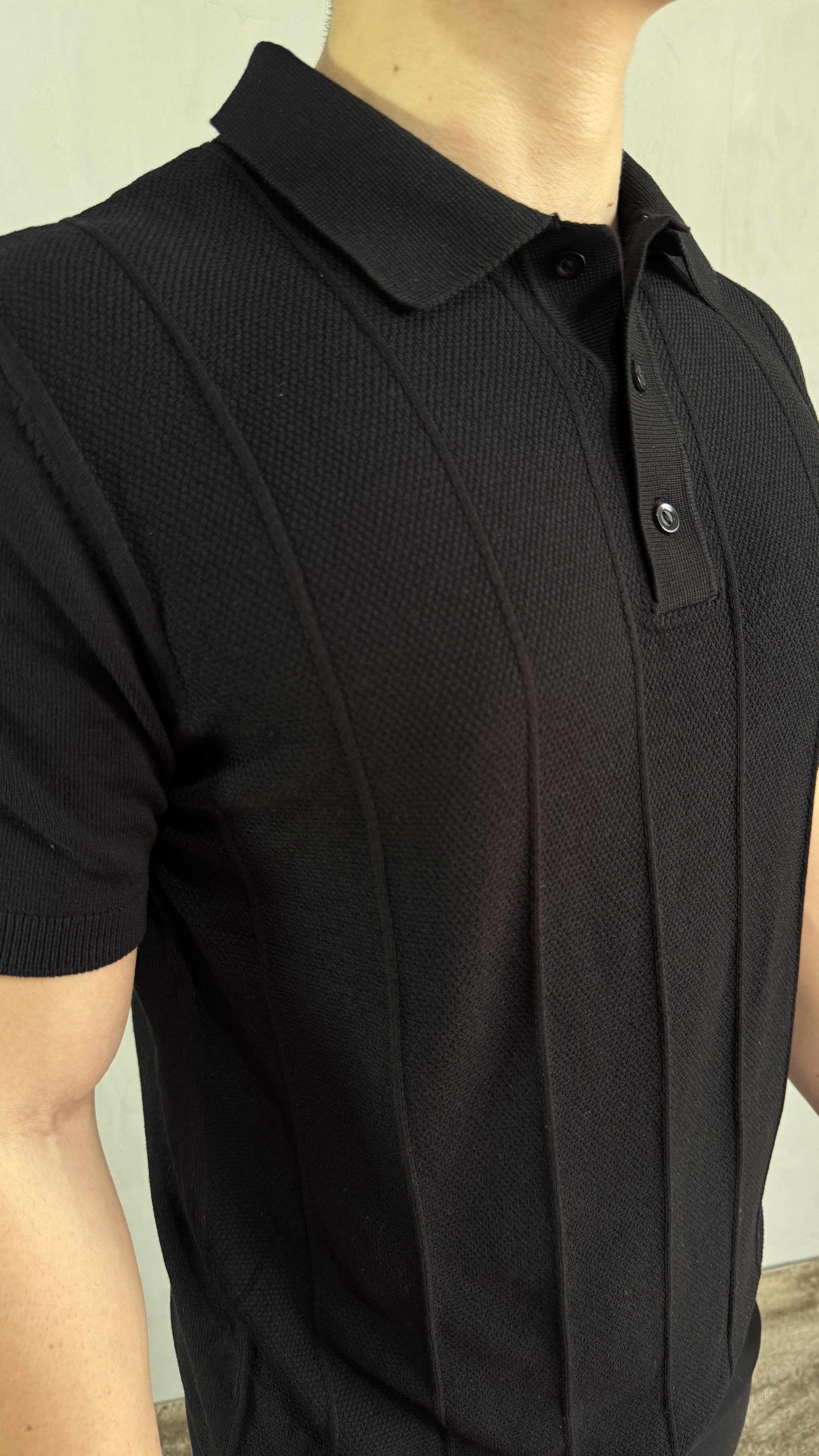POLO TRICOT MÕNACO PRETO