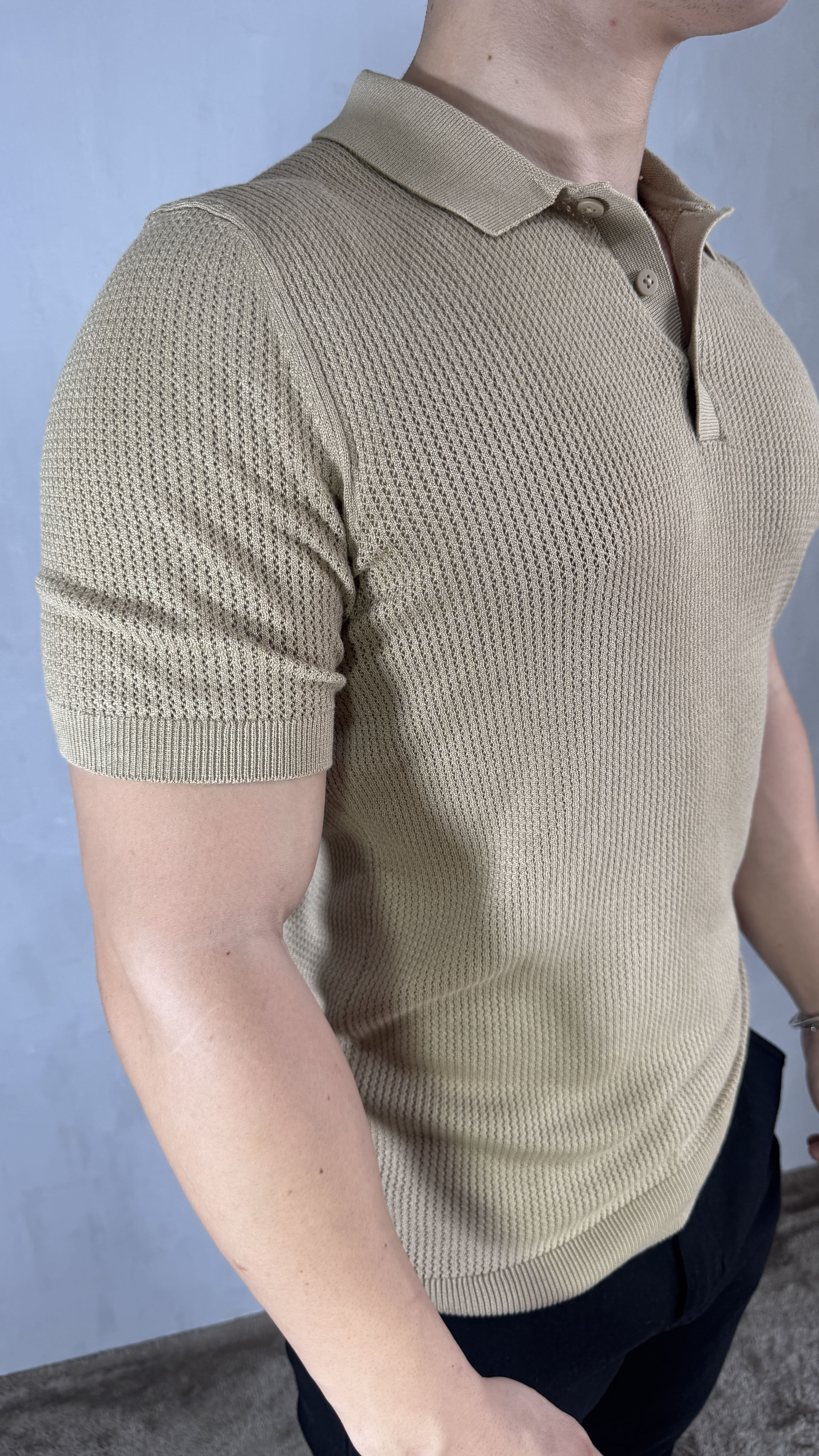 POLO TRICOT KHAKI
