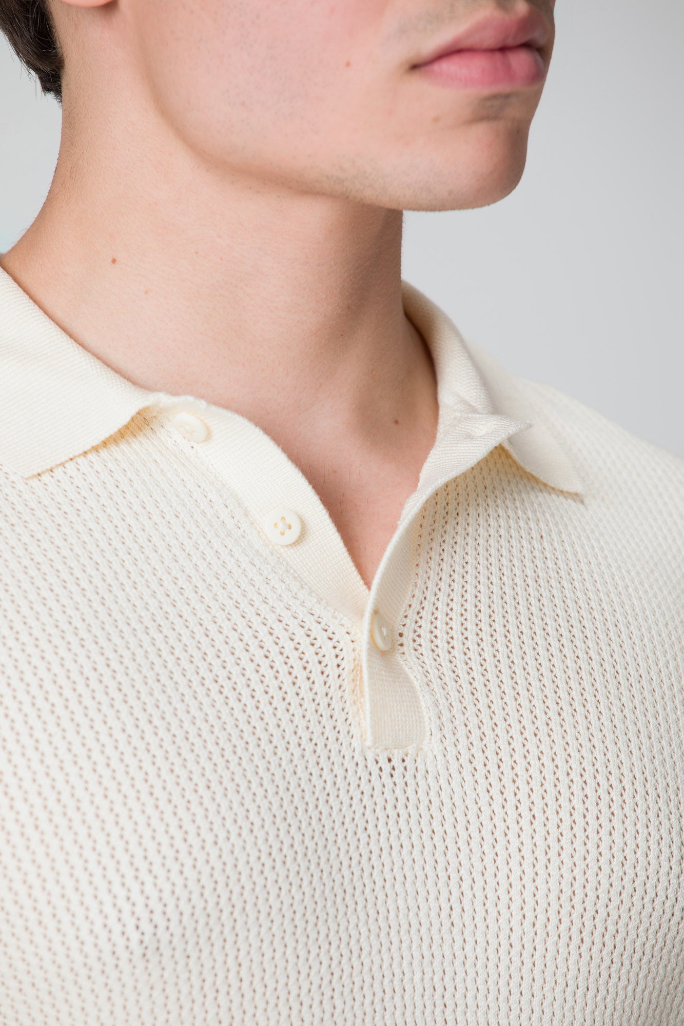 POLO TRICOT OFF WHITE