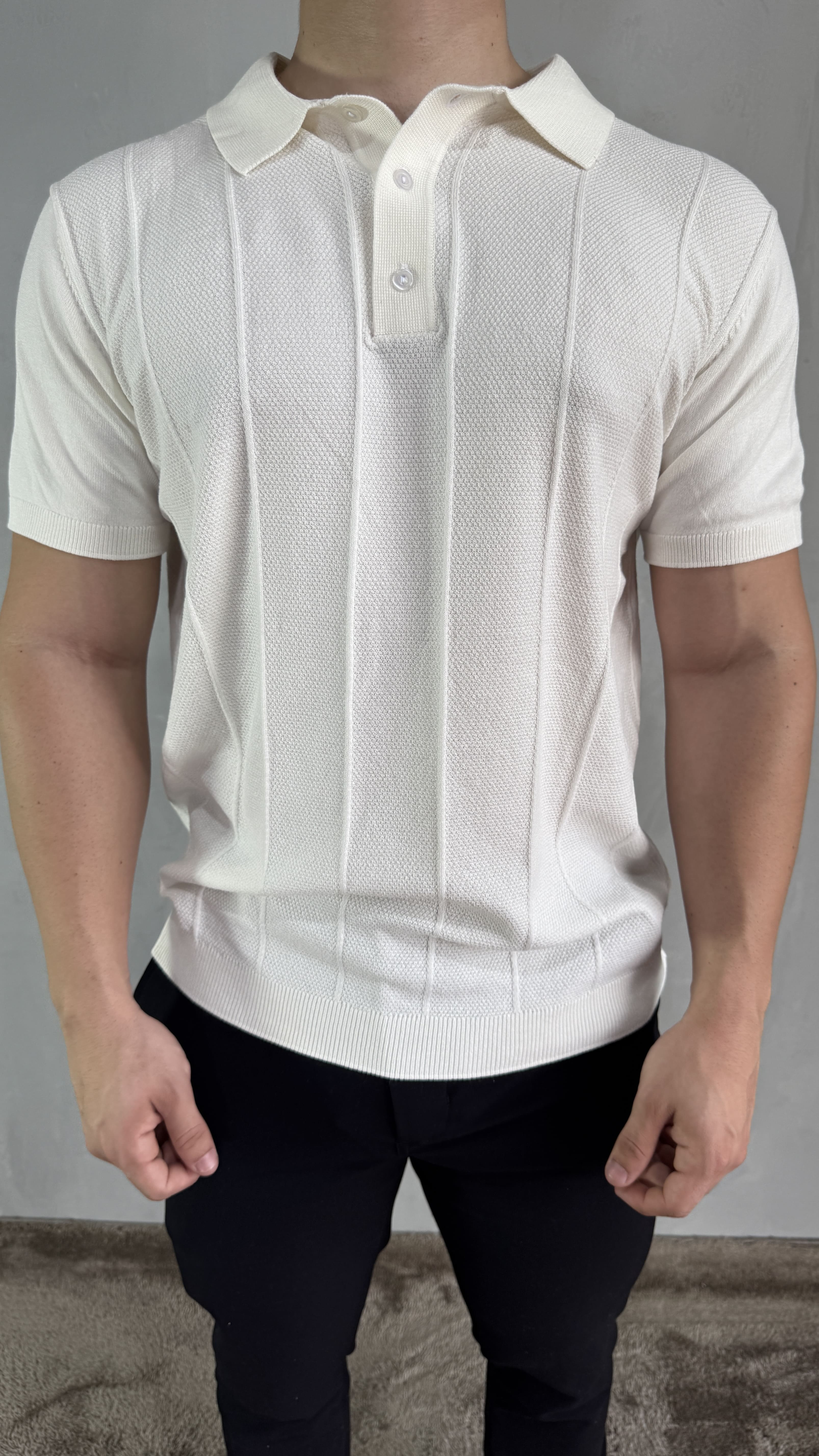 POLO TRICOT MÕNACO OFF WHITE