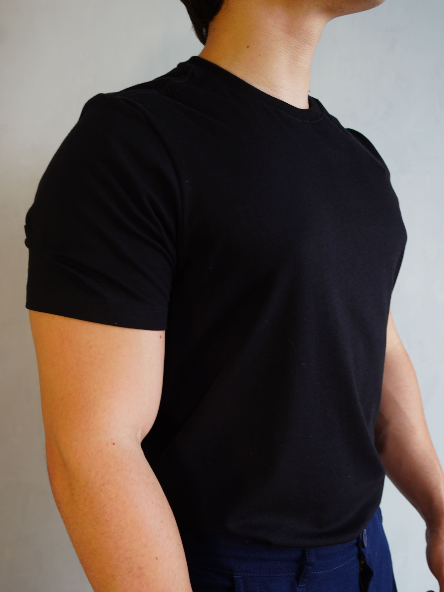 CAMISETA BÁSICA ALGODÃO EGÍPICIO PRETO