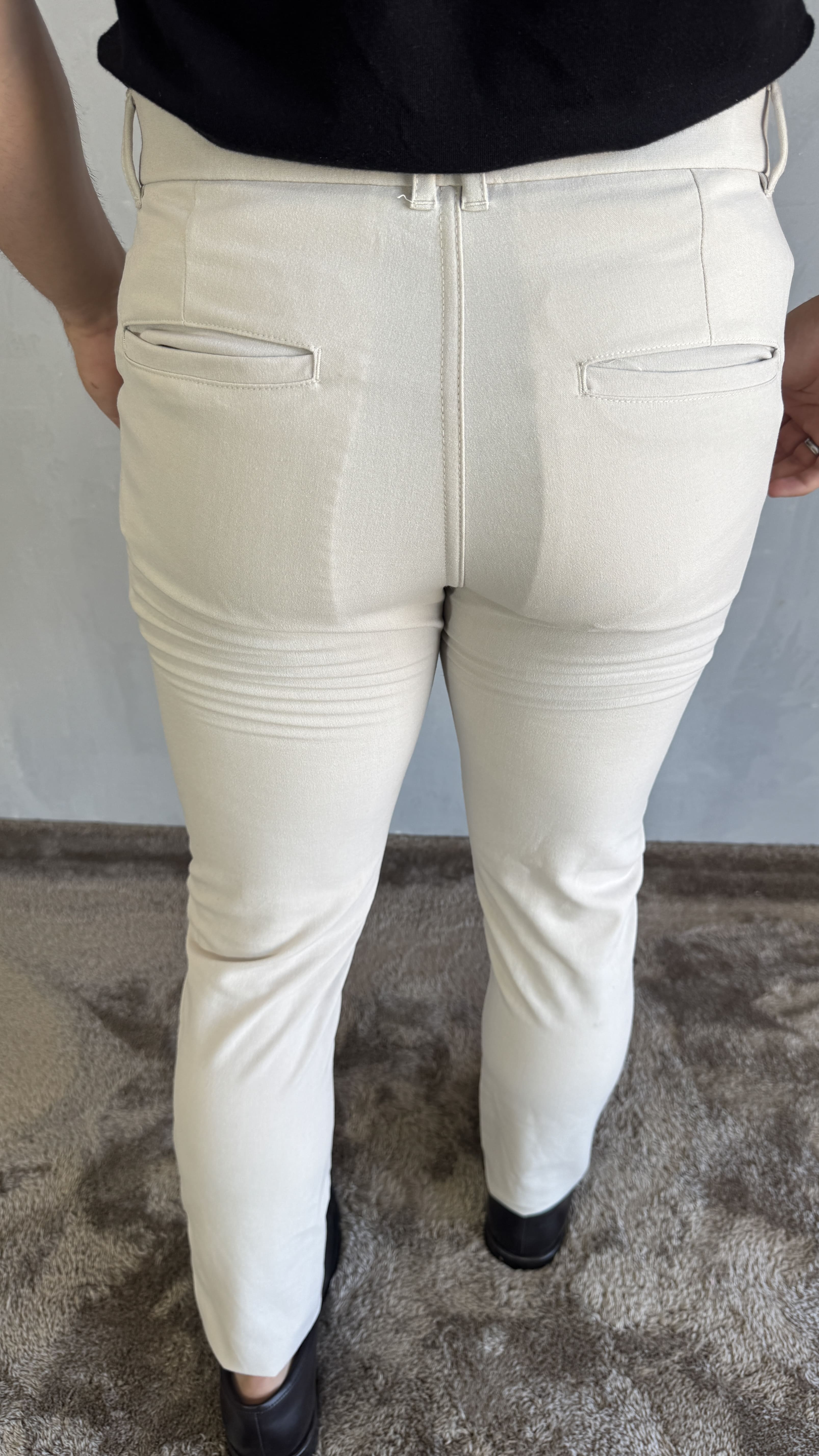 CALÇA ALFAITARIA MELANGE BEGE