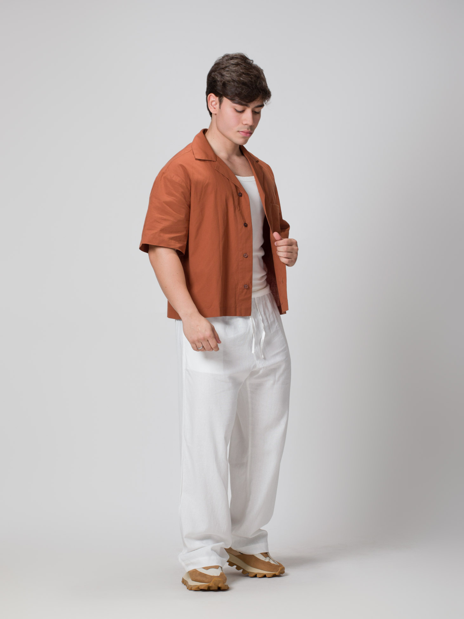 CAMISA SUITS BOXY MARROM