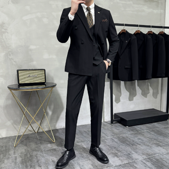 TERNO TRANSPASSADO RISCA DE GIZ PRETO