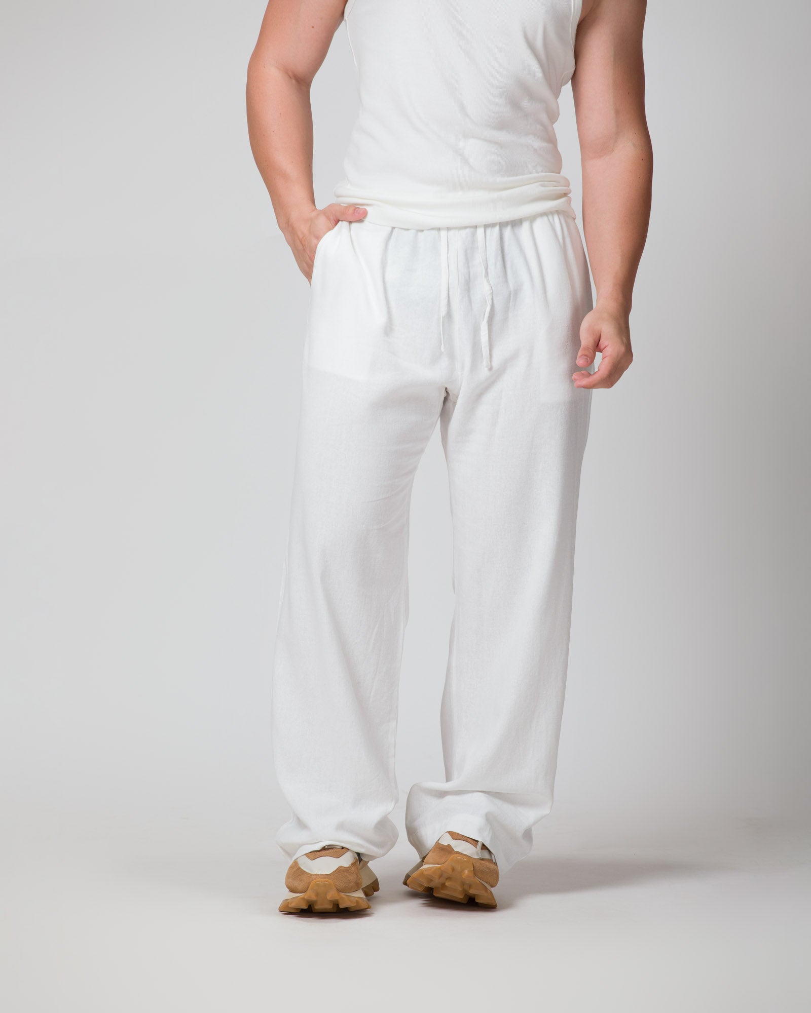 CALÇA LINHO MYKONOS WHITE