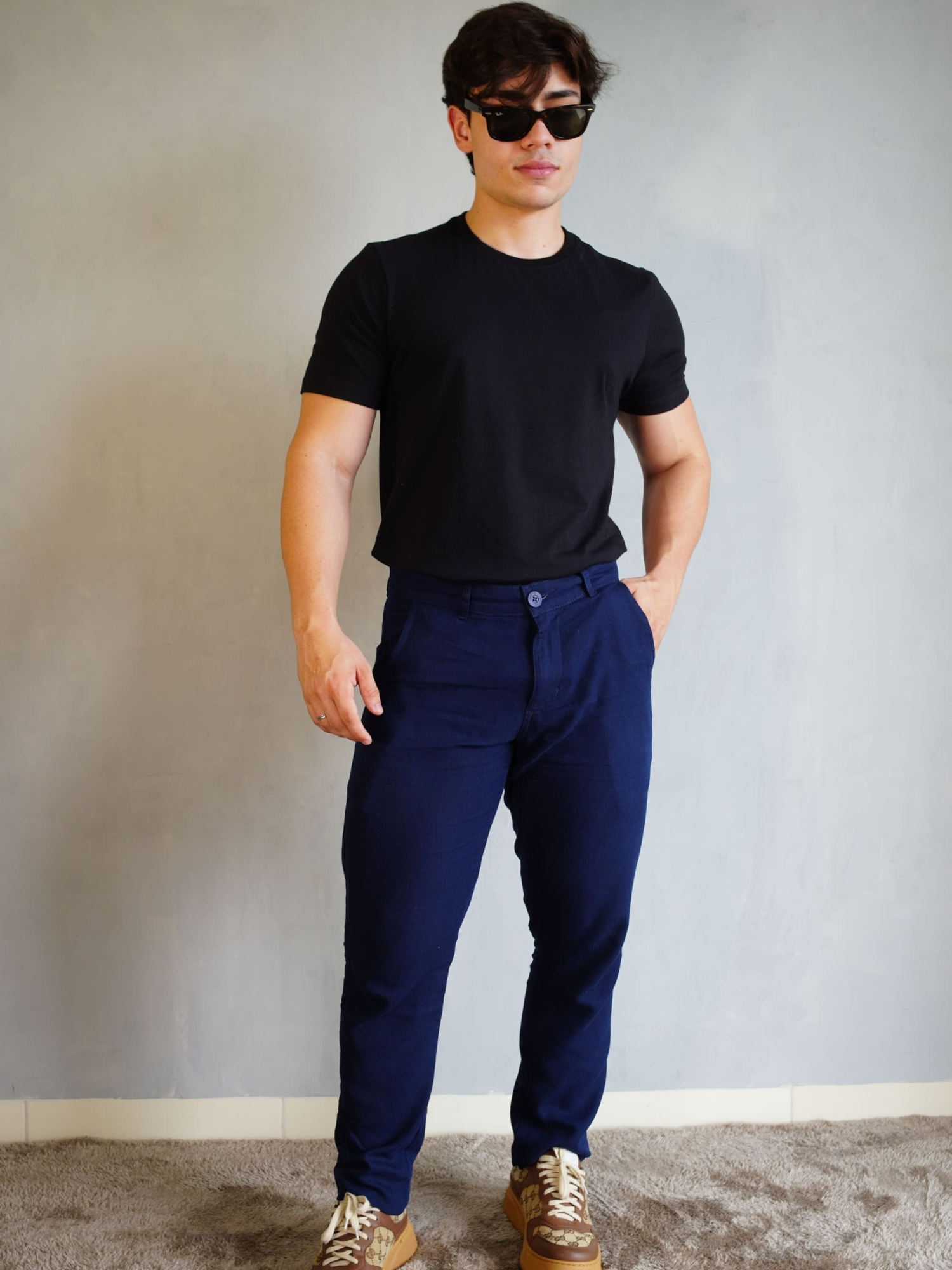 CAMISETA BÁSICA ALGODÃO EGÍPICIO PRETO