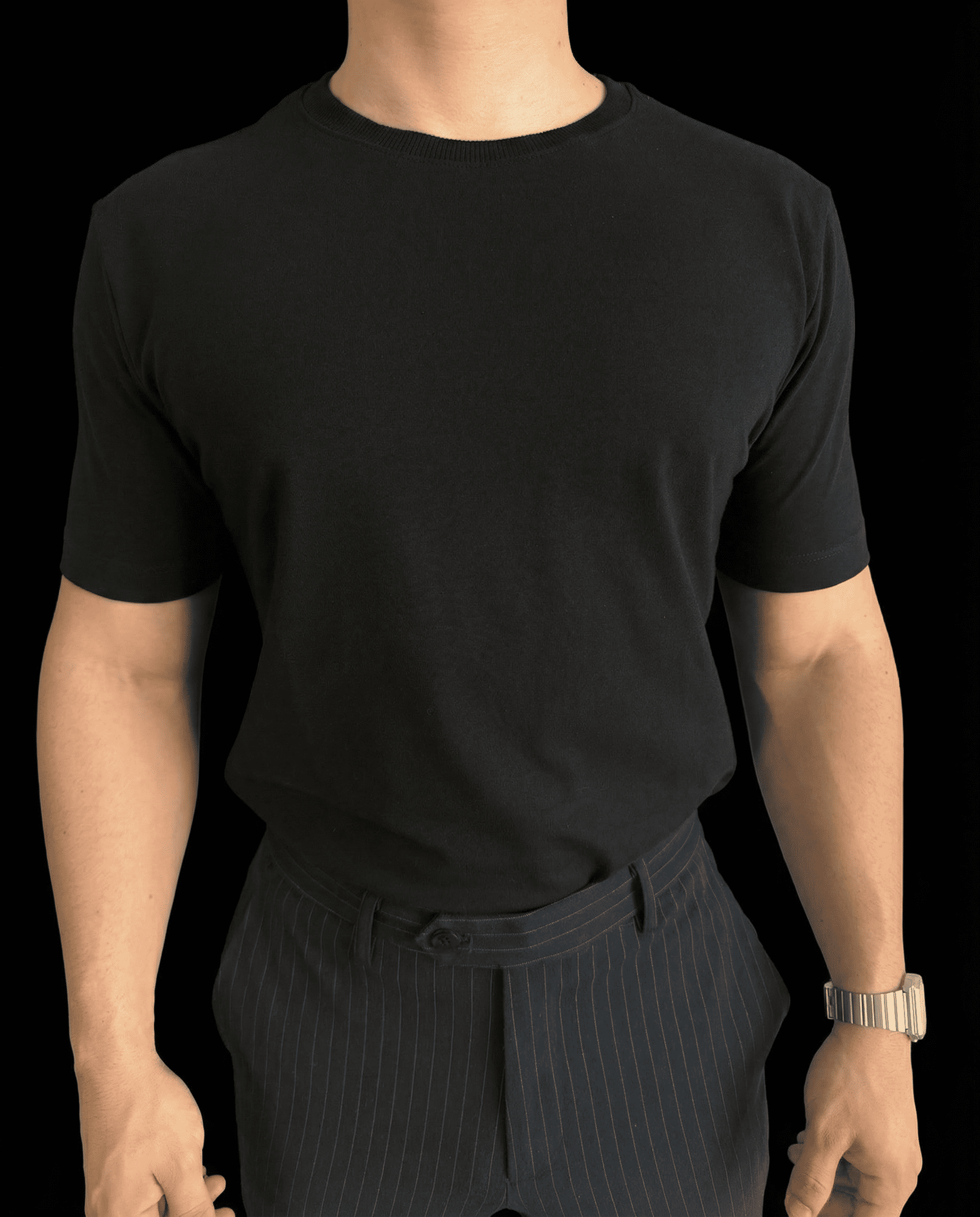 CAMISETA SLIM FIT PRETO